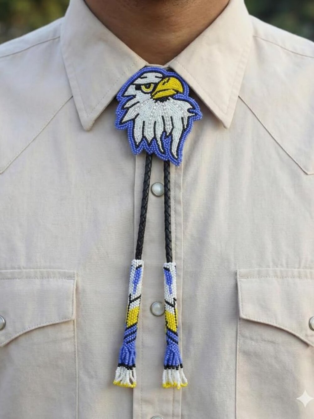 Handmade Eagle Bolo Tie
